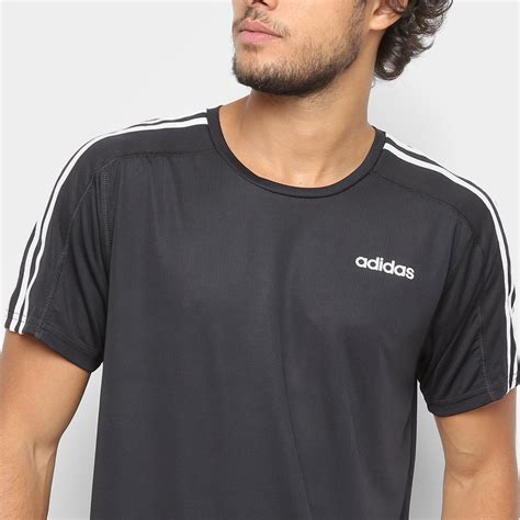 camiseta adidas masculina - camiseta preta frente e verso